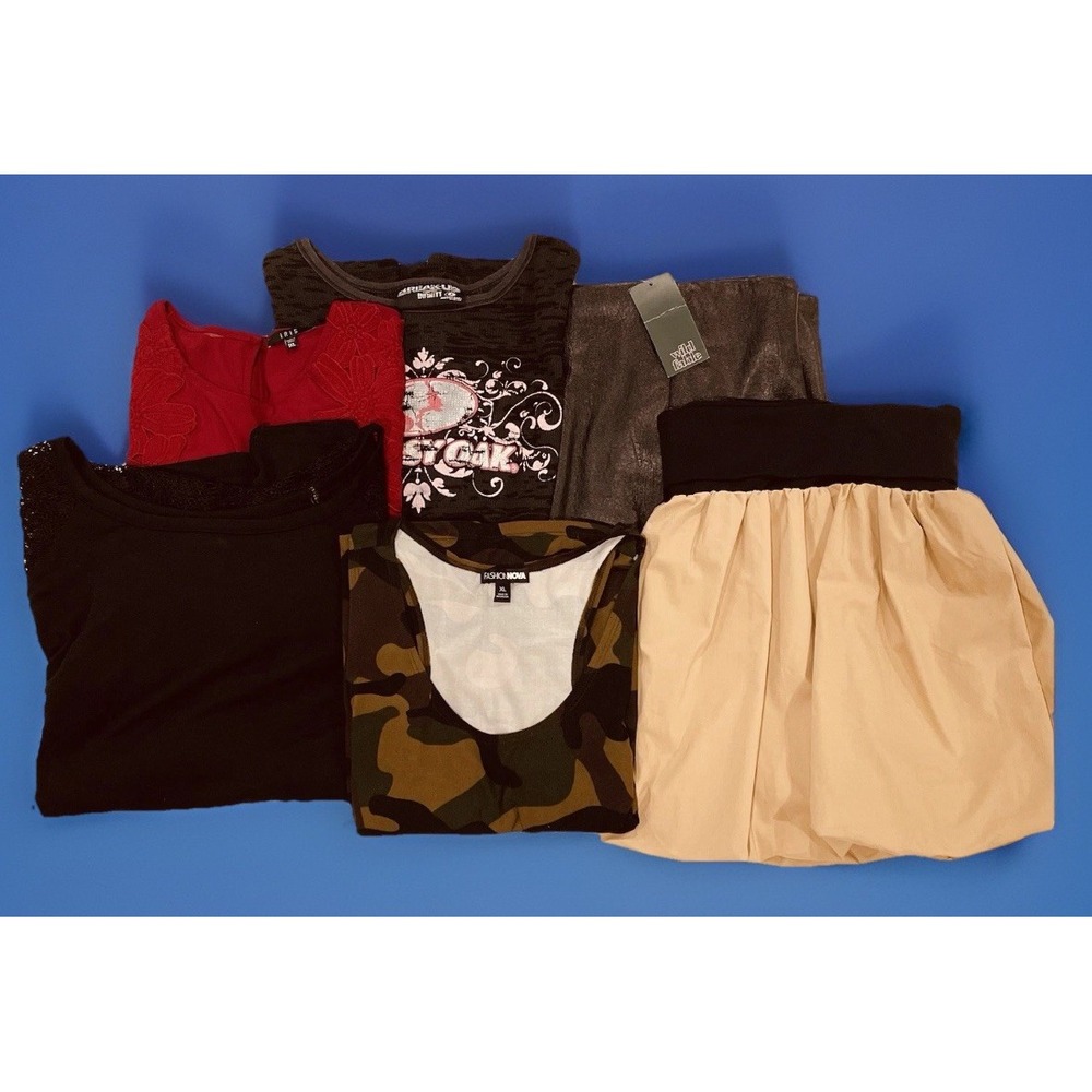 Huge Lot Women's Clothing size XL 18 1XL Dress Skirts Shirts Winter New &‎ EUC